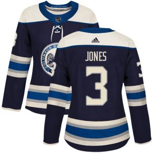 Fantastic Adidas Blue Jackets #3 Seth Jones Navy Alternate Authentic Women's Stitched NHL Jersey perfect for game days