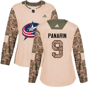 Fantastic Adidas Blue Jackets #9 Artemi Panarin Camo Authentic 2017 Veterans Day Women's Stitched NHL Jersey perfect for game days