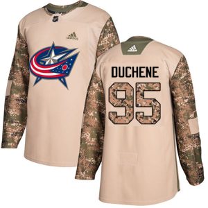 Unique Adidas Blue Jackets #95 Matt Duchene Camo Authentic 2017 Veterans Day Stitched NHL Jersey to stand out at the arena