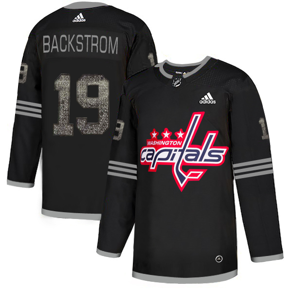 Impressive Adidas Capitals #19 Nicklas Backstrom Black Authentic Classic Stitched NHL Jersey perfect for game days