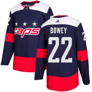 Impressive Adidas Capitals #22 Madison Bowey Navy Authentic 2018 Stadium Series Stitched NHL Jersey perfect for game days