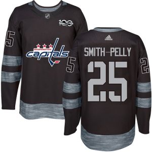 Fantastic Adidas Capitals #25 Devante Smith Pelly Black 1917 2017 100th Anniversary Stitched NHL Jersey for ultimate sports enthusiasts