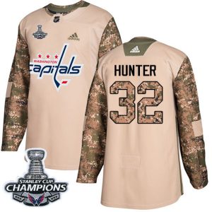 Stylish Adidas Capitals #32 Dale Hunter Camo Authentic 2017 Veterans Day Stanley Cup Final Champions Stitched NHL Jersey to stand out at the arena