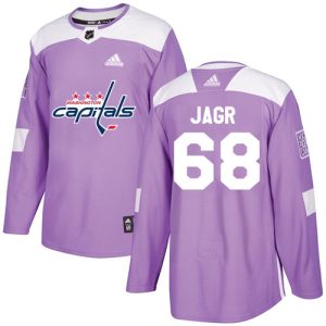 Gorgeous Adidas Capitals #68 Jaromir Jagr Purple Authentic Fights Cancer Stitched NHL Jersey to show your team spirit