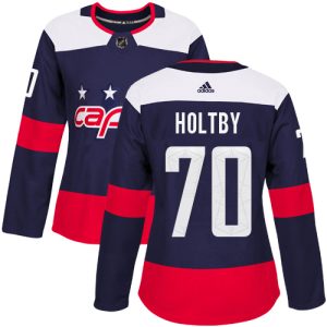 Amazing Adidas Capitals #70 Braden Holtby Navy Authentic 2018 Stadium Series Women's Stitched NHL Jersey perfect for game days