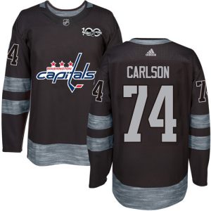 Unique Adidas Capitals #74 John Carlson Black 1917 2017 100th Anniversary Stitched NHL Jersey for ultimate sports enthusiasts