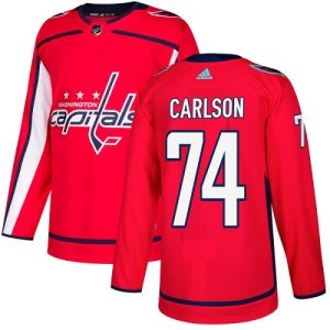 Impressive Adidas Capitals #74 John Carlson Red Home Authentic Stitched Youth NHL Jersey to show your team spirit