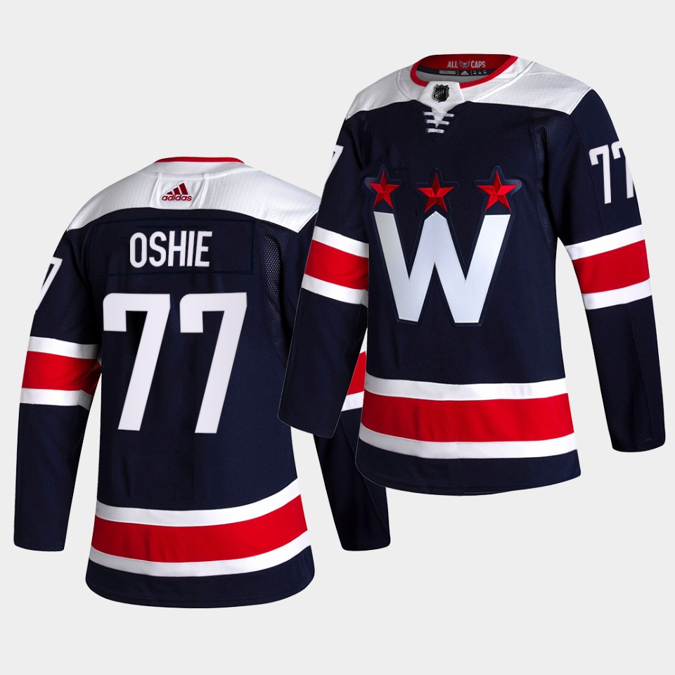 Fantastic Adidas Capitals #77 T.J. Oshie Men's 2021 22 Alternate Authentic NHL Jersey Black to complete your fan gear collection