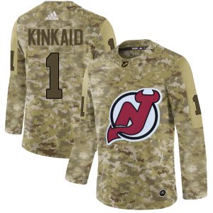 Amazing Adidas Devils #1 Keith Kinkaid Camo Authentic Stitched NHL Jersey a must - have for collectors