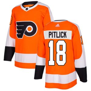 Impressive Adidas Flyers #18 Tyler Pitlick Orange Home Authentic Stitched NHL Jersey for ultimate sports enthusiasts