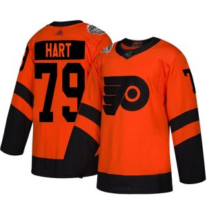 Amazing Adidas Flyers #79 Carter Hart Orange Authentic 2019 Stadium Series Stitched Youth NHL Jersey for ultimate sports enthusiasts
