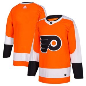 Stylish Adidas Flyers Blank Orange Home Authentic Stitched Youth NHL Jersey for die - hard hockey fans