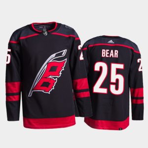 Stylish Adidas Hurricanes #25 Ethan Bear Men's 2021 22 Alternate Authentic NHL Jersey Black to complete your fan gear collection