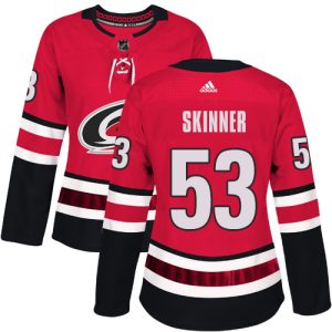 Amazing Adidas Hurricanes #53 Jeff Skinner Red Home Authentic Women's Stitched NHL Jersey a must - have for collectors