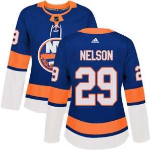 Stunning Adidas Islanders #29 Brock Nelson Royal Blue Home Authentic Women's Stitched NHL Jersey for die - hard hockey fans