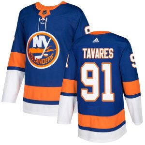Stunning Adidas Islanders #91 John Tavares Royal Blue Home Authentic Stitched NHL Jersey for ultimate sports enthusiasts