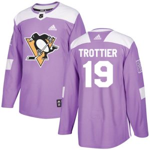 Stunning Adidas Penguins #19 Bryan Trottier Purple Authentic Fights Cancer Stitched NHL Jersey perfect for game days