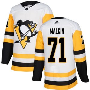 Gorgeous Adidas Penguins #71 Evgeni Malkin White Road Authentic Stitched NHL Jersey perfect for game days