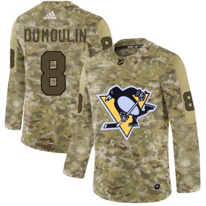 Stylish Adidas Penguins #8 Brian Dumoulin Camo Authentic Stitched NHL Jersey to complete your fan gear collection