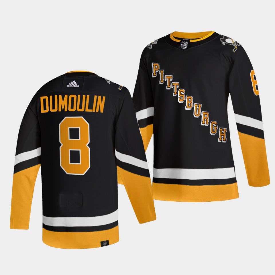 Unique Adidas Penguins #8 Brian Dumoulin Men's 2021 22 Alternate Authentic NHL Jersey Black for ultimate sports enthusiasts