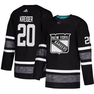 Gorgeous Adidas Rangers #20 Chris Kreider Black 2019 All Star Game Parley Authentic Stitched NHL Jersey to complete your fan gear collection