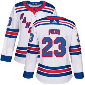Amazing Adidas Rangers #23 Adam Foxs White Road Authentic Women's Stitched NHL Jersey a must - have for collectors