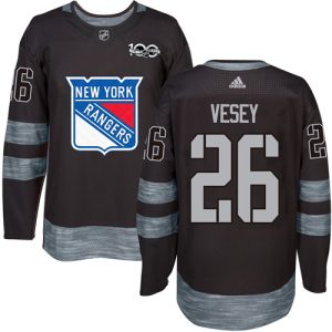 Fantastic Adidas Rangers #26 Jimmy Vesey Black 1917 2017 100th Anniversary Stitched NHL Jersey perfect for game days