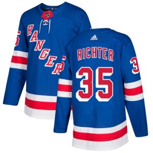 Unique Adidas Rangers #35 Mike Richter Royal Blue Home Authentic Stitched NHL Jersey a must - have for collectors