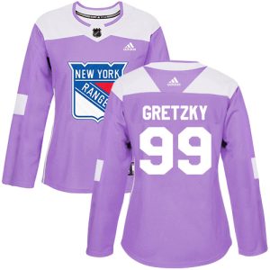 Impressive Adidas Rangers #99 Wayne Gretzky Purple Authentic Fights Cancer Women's Stitched NHL Jersey for ultimate sports enthusiasts