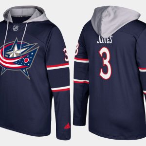 Amazing Blue Jackets #3 Seth Jones Navy Name And Number Hoodie for die - hard hockey fans