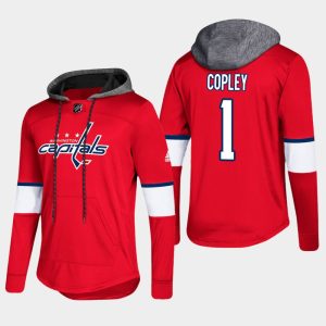 Stunning Capitals #1 Pheonix Copley Red 2018 Pullover Platinum Hoodie to stand out at the arena