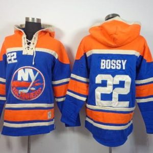 Stylish Islanders #22 Mike Bossy Baby Blue Sawyer Hooded Sweatshirt Stitched NHL Jersey for ultimate sports enthusiasts