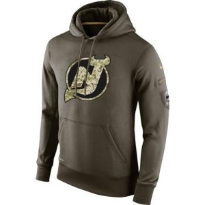 Fantastic Men's New Jersey Devils Nike Salute To Service NHL Hoodie a must - have for collectors