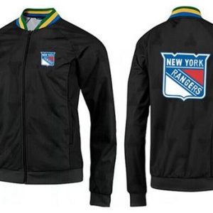 Gorgeous NHL New York Rangers Zip Jackets Black 2 for ultimate sports enthusiasts