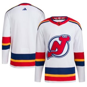 Sleek New Jersey Devils Blank Men's adidas Reverse Retro 2.0 Authentic Player Jersey White perfect for game days
