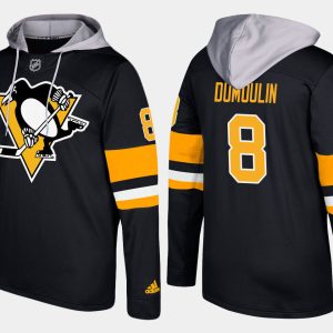 Unique Penguins #8 Brian Dumoulin Black Name And Number Hoodie to complete your fan gear collection