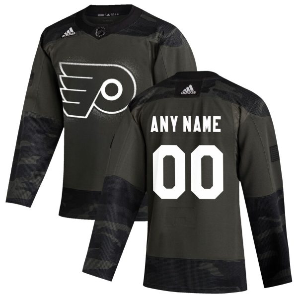 Fantastic Philadelphia Flyers Adidas 2019 Veterans Day Authentic Custom Practice NHL Jersey Camo for die - hard hockey fans