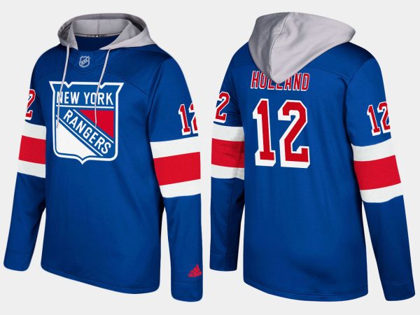 Gorgeous Rangers #12 Peter Holland Blue Name And Number Hoodie for ultimate sports enthusiasts