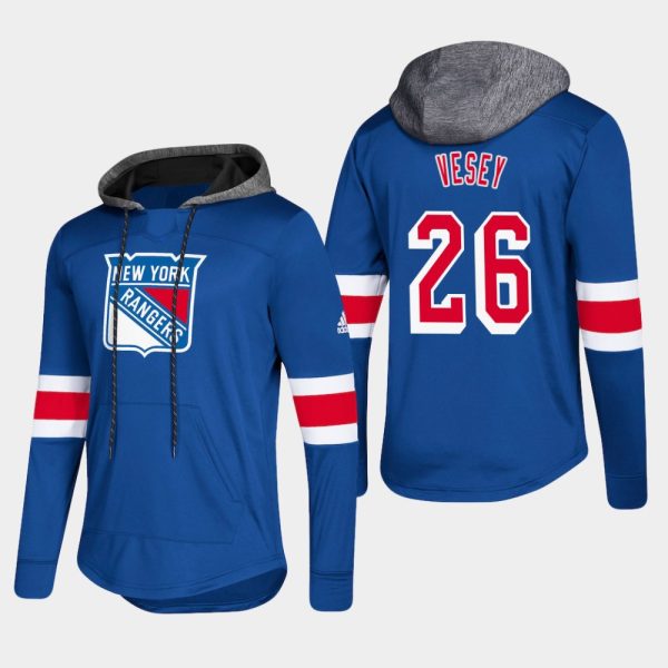 Fantastic Rangers #26 Jimmy Vesey Blue 2018 Pullover Platinum Hoodie to stand out at the arena