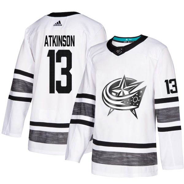Fantastic Adidas Blue Jackets #13 Cam Atkinson White Authentic 2019 All Star Stitched NHL Jersey for die - hard hockey fans
