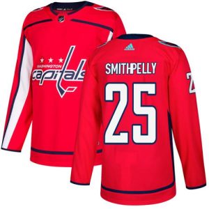 Stylish Adidas Capitals #25 Devante Smith Pelly Red Home Authentic Stitched NHL Jersey to complete your fan gear collection