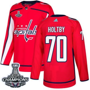 Sleek Adidas Capitals #70 Braden Holtby Red Home Authentic Stanley Cup Final Champions Stitched NHL Jersey to complete your fan gear collection