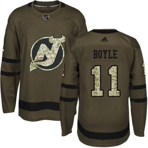 Stylish Adidas Devils #11 Brian Boyle Green Salute to Service Stitched Youth NHL Jersey to show your team spirit