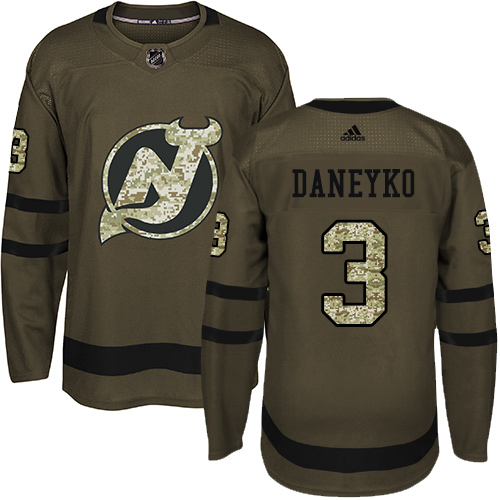 Sleek Adidas Devils #3 Ken Daneyko Green Salute to Service Stitched NHL Jersey to stand out at the arena