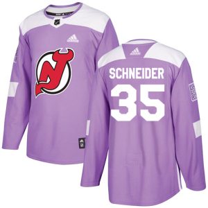 Stunning Adidas Devils #35 Cory Schneider Purple Authentic Fights Cancer Stitched NHL Jersey to complete your fan gear collection
