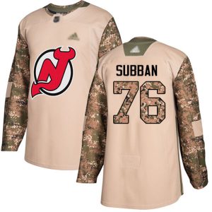 Amazing Adidas Devils #76 P.K. Subban Camo Authentic 2017 Veterans Day Stitched Youth NHL Jersey a must - have for collectors