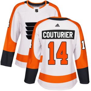 Impressive Adidas Flyers #14 Sean Couturier White Road Authentic Women's Stitched NHL Jersey to stand out at the arena