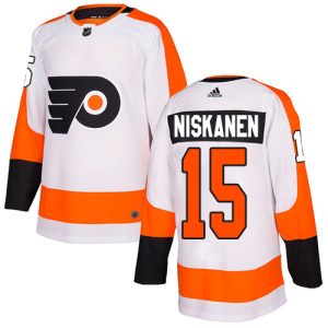 Amazing Adidas Flyers #15 Matt Niskanen White Road Authentic Stitched NHL Jersey perfect for game days