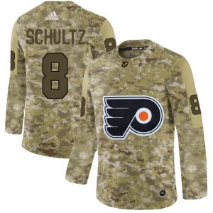 Amazing Adidas Flyers #8 Dave Schultz Camo Authentic Stitched NHL Jersey to show your team spirit