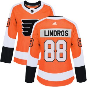 Stylish Adidas Flyers #88 Eric Lindros Orange Home Authentic Women's Stitched NHL Jersey a must - have for collectors
